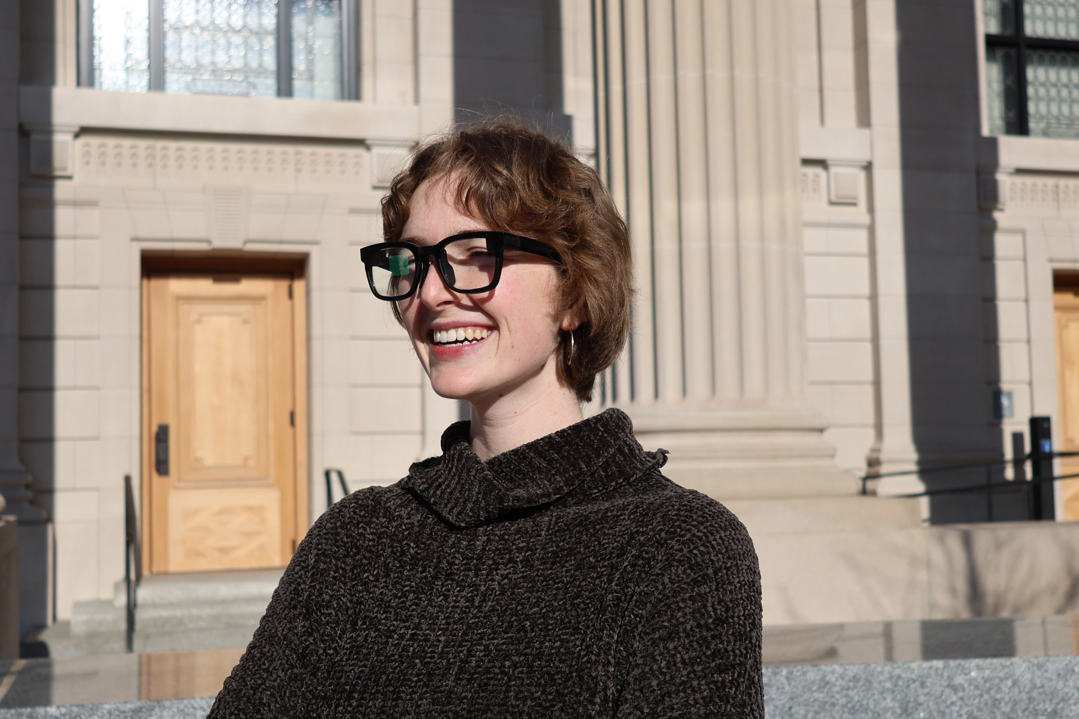 Person wearing AirCaps